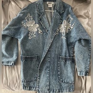 Vintage JenJen Jean Jacket Oversized